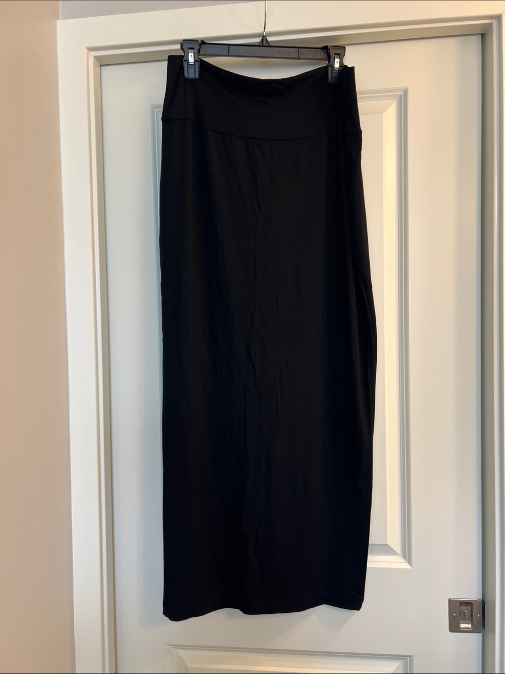 Eileen Fisher Black Pull-On Maxi Skirt